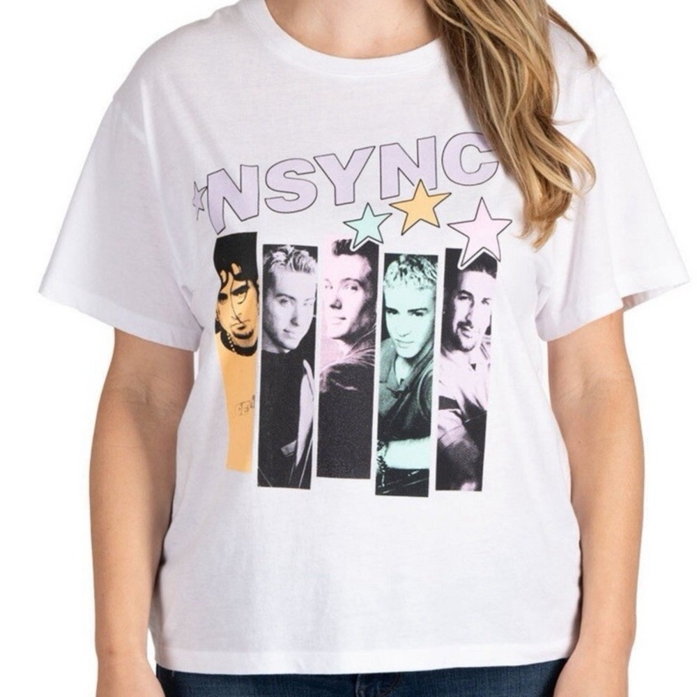 NWT - NSYNC Graphic Band Tee / T-Shirt - White